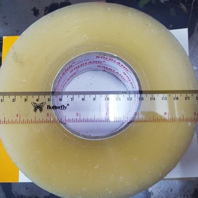 

(DUS CARGO) Lakban JUMBO 2 inch Bening Coklat 45mm x 500 yard FULL - L - Bening ---Termurah---