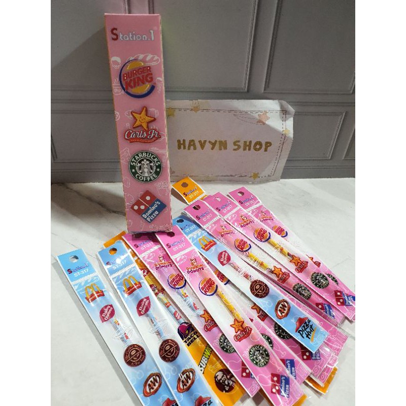 ISI GEL PEN/isi tinta pulpen gel/refill pen gel/isi gel pen-Makanan 20pc