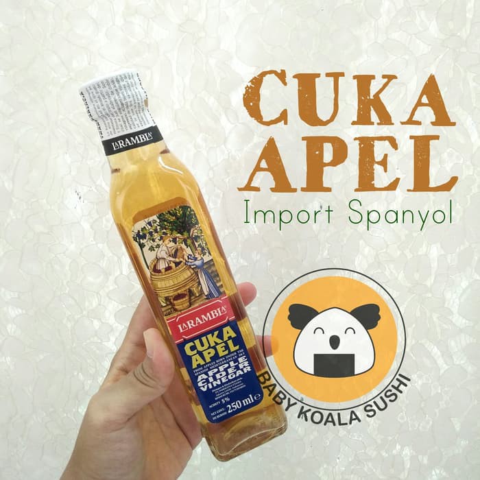 

TERMURAH APPLE CIDER VINEGAR 250ML | CUKA APEL SPANYOL LA RAMBLA !!