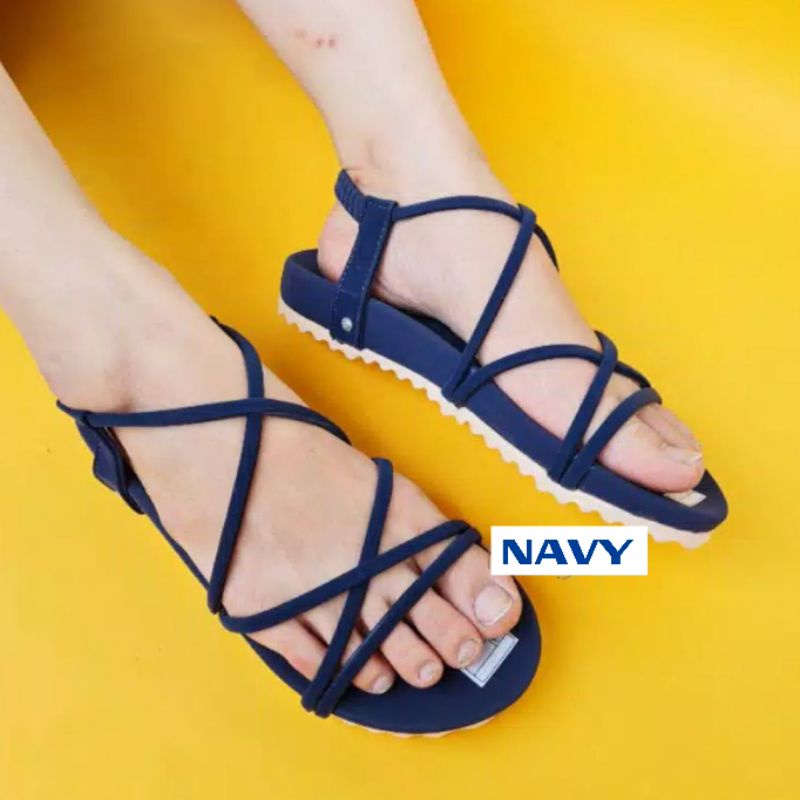 Sandal Wedges Tali/Gladiator 1990NVY