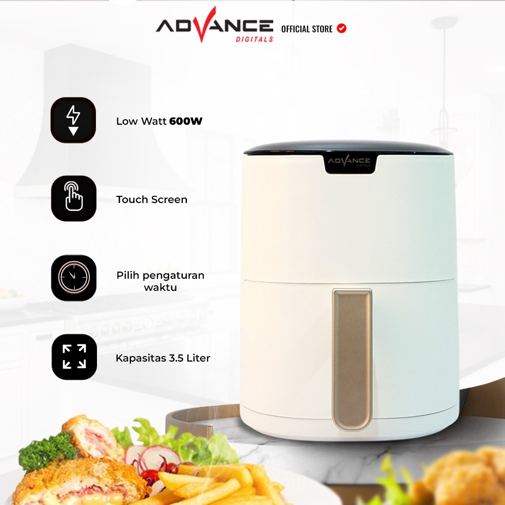 Air Fryer Advance ADF-35D Alat Penggorengan Tanpa Minyak Garansi Resmi Advance 1 Tahun