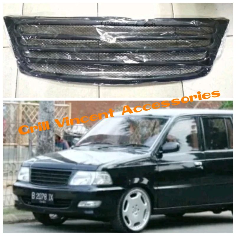 Grill elegan kijang kapsul lgx 2002 2003 2004 model garis Gril