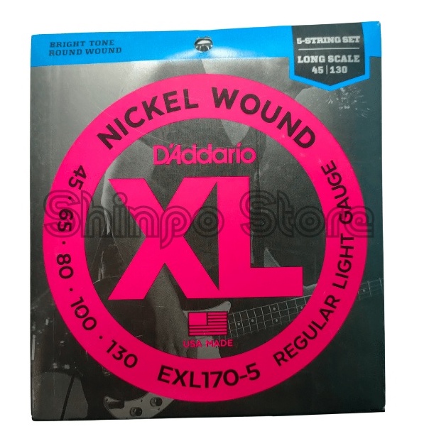 Senar Bass Elektrik D'addario EXL170 EXL165 EXL170-5 String Set