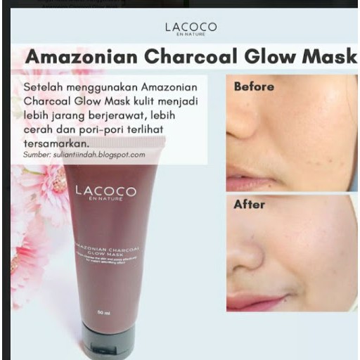 ★ BB ★ LACOCO Amazonian Charcoal Glow Mask Pembersih Wajah Premium