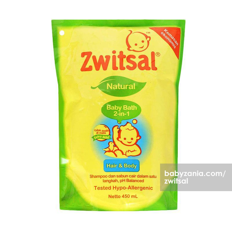 Zwitsal Baby Bath 2 in 1 Reffil 450ml