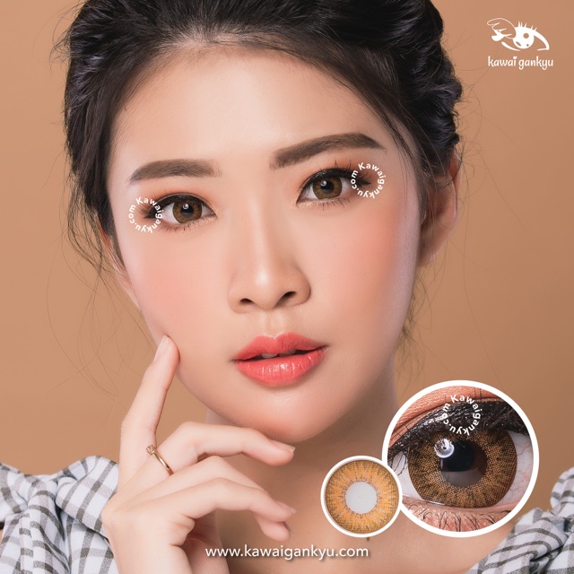 KawaiGankyu Softlens - Voxie phoenix brown (1botol)