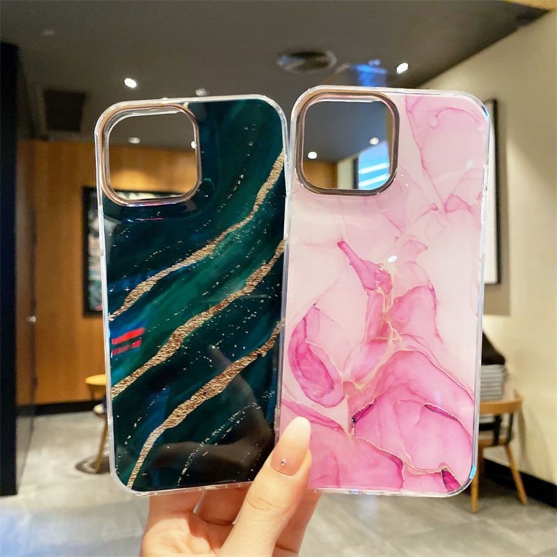 Case Motif Marmer Untuk IPhone 14 13 12 11 Pro Max 14 Plus