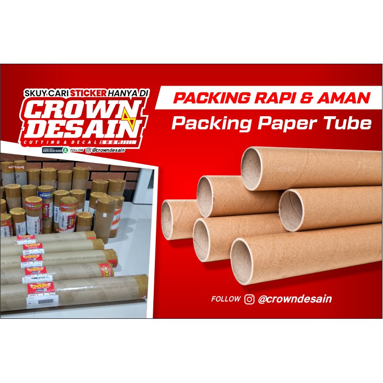 

Packing Selongsong / Papertube Tambahan Sticker