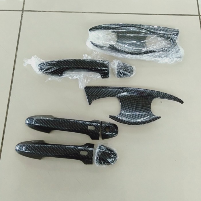 PAKET COVER HANDLE &amp; OUTER CARBON KEYLESS MOBIL ALL NEW INNOVA REBORN TYPE V 2019-2021