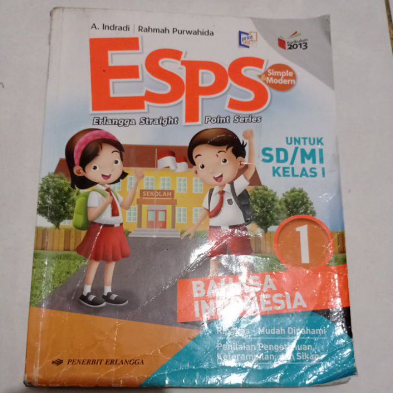 

Buku Bekas Bahasa Indonesia ESPS Erlangga kelas 1 kurikulum 2013