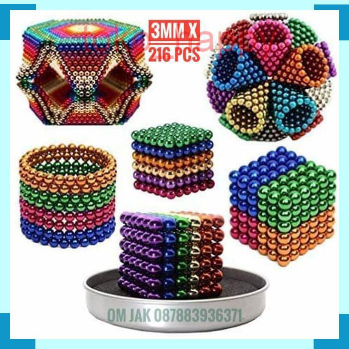 Bola magnet warna Magnetic Ball magnet ball 216pcs 3mm
