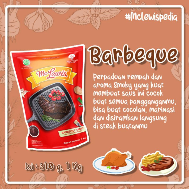 

SAUS BARBEQUE MC LEWIS 310gr