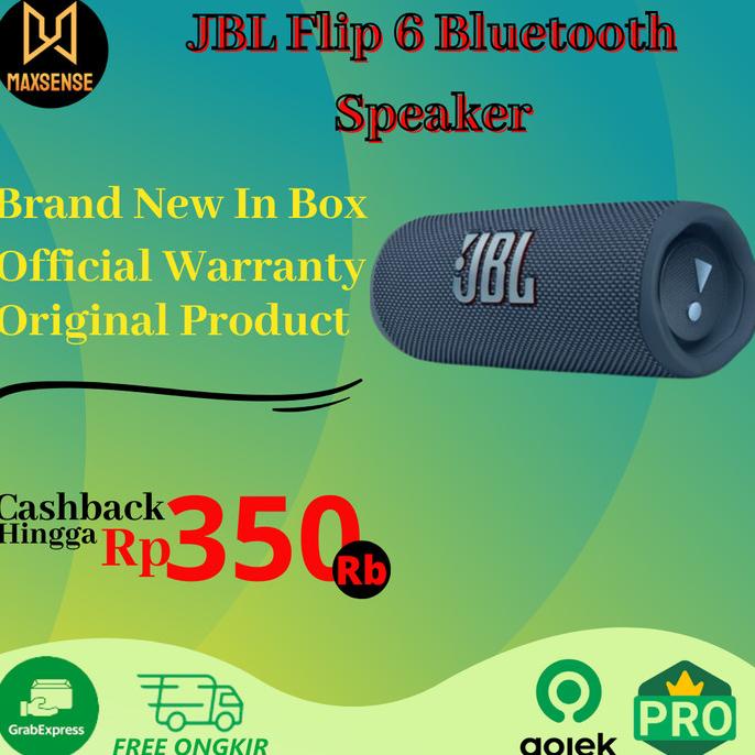JBL FLIP 6 BLUETOOTH SPEAKER FLIP6 SPEAKER PORTABLE FBGDF64654