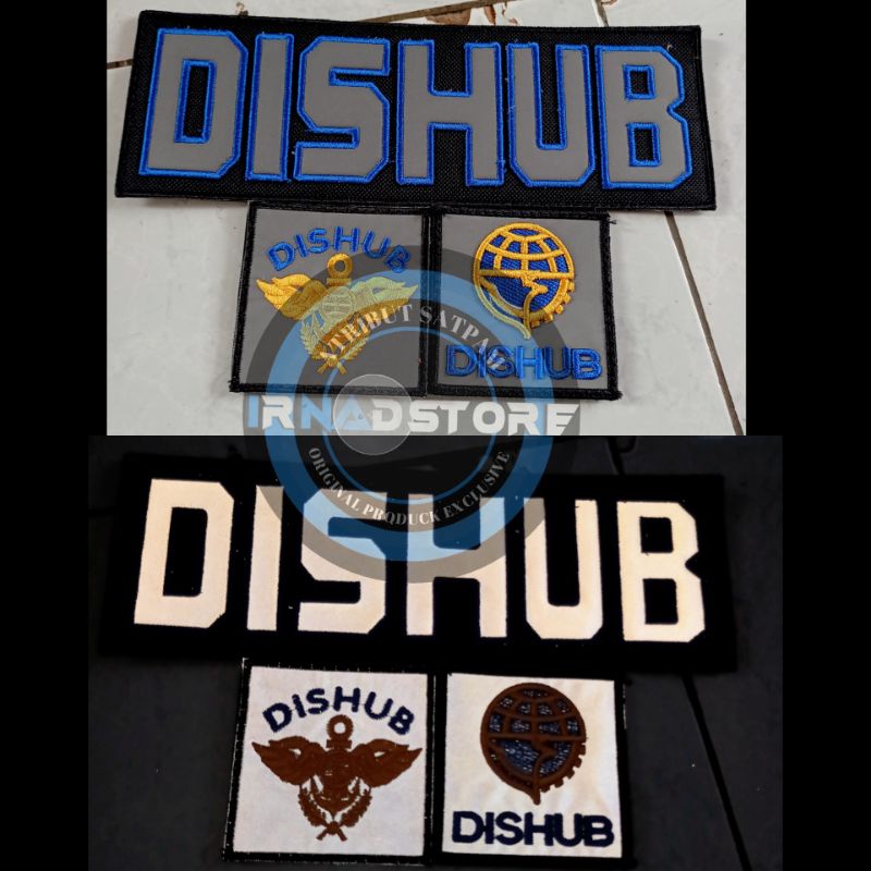 Logo bordir timbul dishub