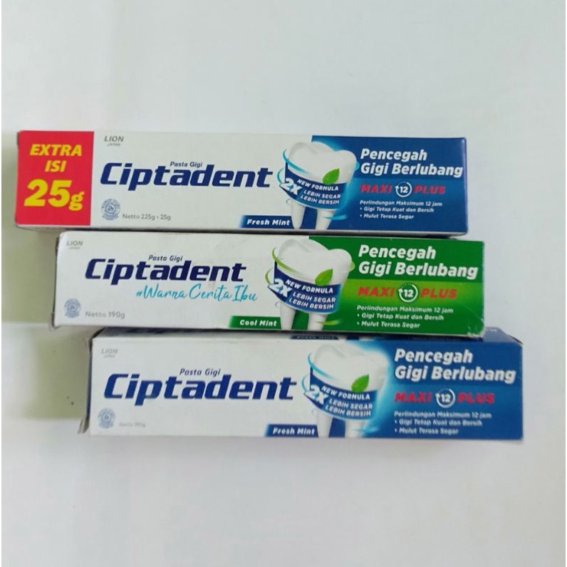 Ciptadent Pasta Gigi / odol 190 / 225+25g