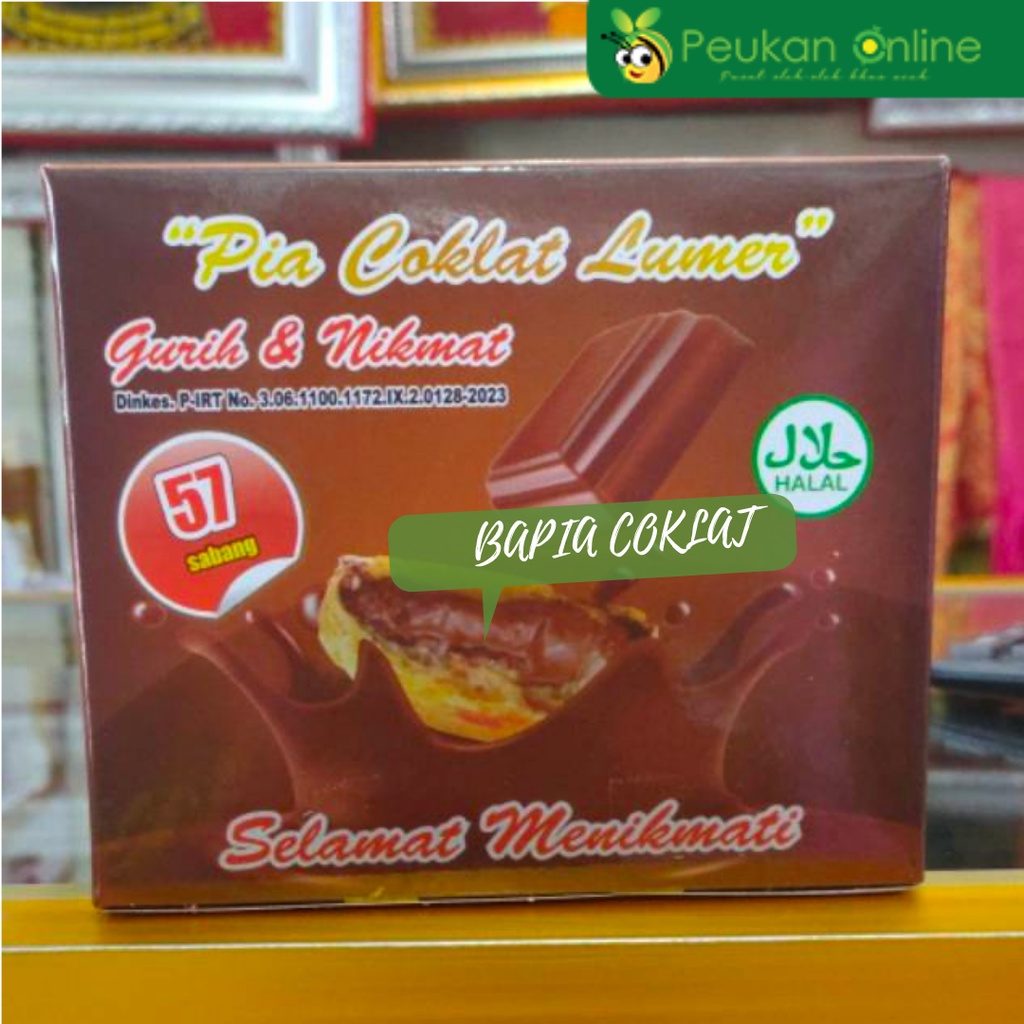 

Bapia Rasa Coklat Lumer / Bakpia 57 Sabang / Pia Cokelat Aceh