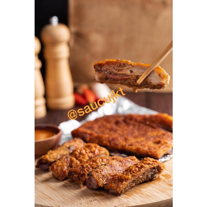 

Saucu Babi Panggang Bapang Asli Bangka (250 Gram) Roasted Pork