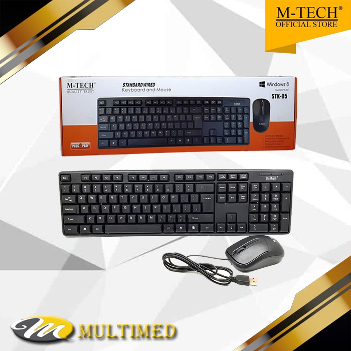 Keyboard + Mouse M-Tech STK-05 Kabel Original