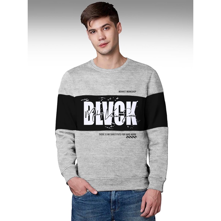 Sweater Pria/Sweter Pria/Sweter Murah Terbaru /Sweater Blvck Bahan Babyterry UK M-L-XL-XXL