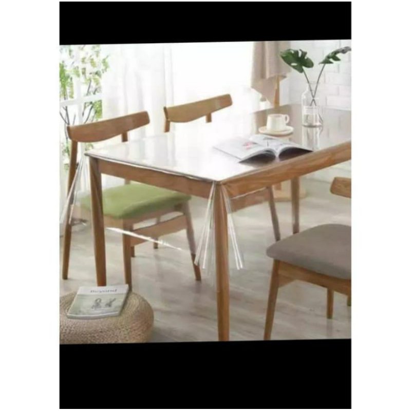 Plastik Bening Tebal Meteran / Mika Pvc Taplak Meja / Plastik Meteran