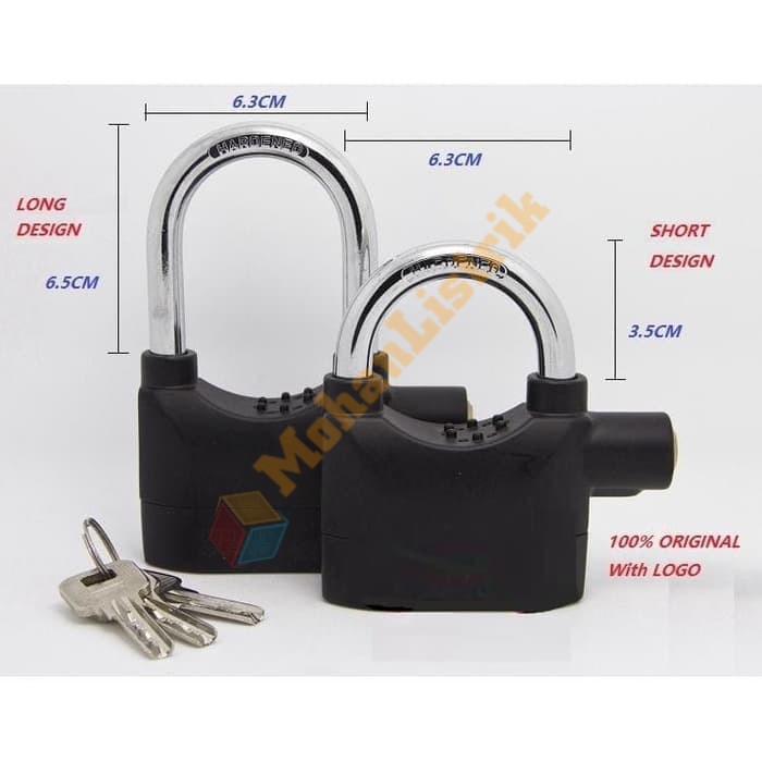 Gembok Alarm Suara Anti Maling Anti Pencuri Ring/Alarm Lock