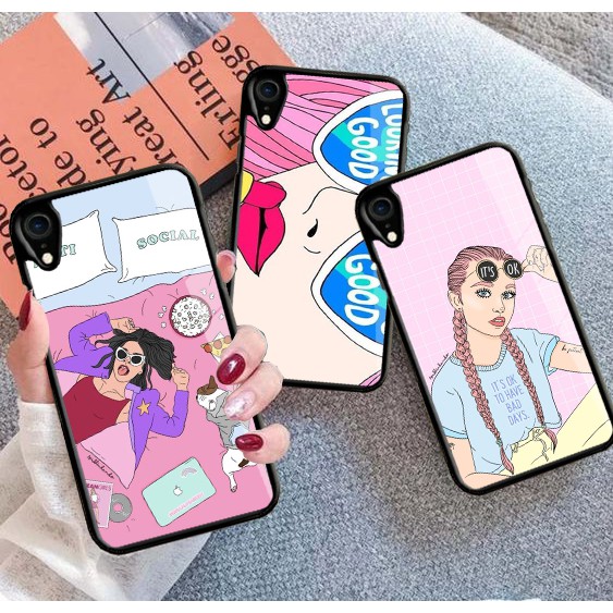 [P25] Phone Case Girl Glossy 2D For Oppo Samsung Vivo Iphone Realme Xiaomi