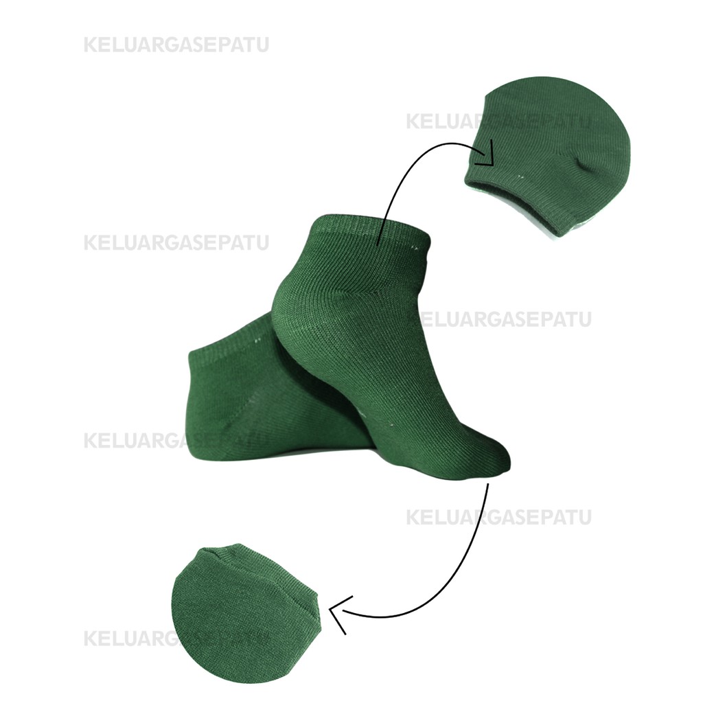 TERMURAH KAOS KAKI SOKA PENDEK SEMATA KAKI SPANDEK-ARMY