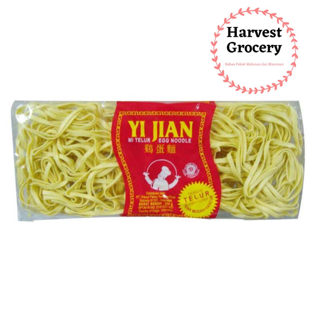 

Yi Jian Egg Noodle / Mie Telur Lebar 200 Gr