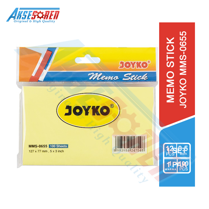 

MEMO PAD JOYKO [MMS-0655] / STICKY NOTES / MARKS / BUKU MEMO / STICK NOTE / MEMO STIK