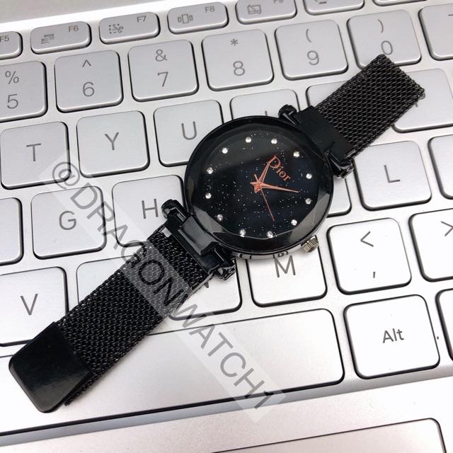 ［ready stok］Jam tangan magnet Rantai wanita rantai pasir s1001-Hitam