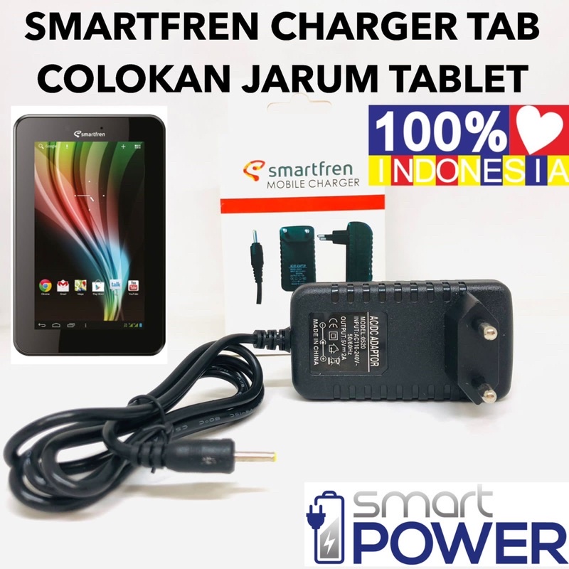 CHARGER SMARTFREN TAB COLOKAN JARUM ORIGINAL CASAN TABLET SMARTFREN 7inch 8inch Promo Sen