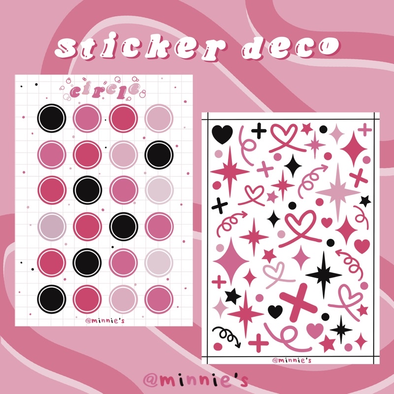 

STICKER SET DECO AESTHETIC POLCO FOR PHOTOCARD DECO BY Minnie’s