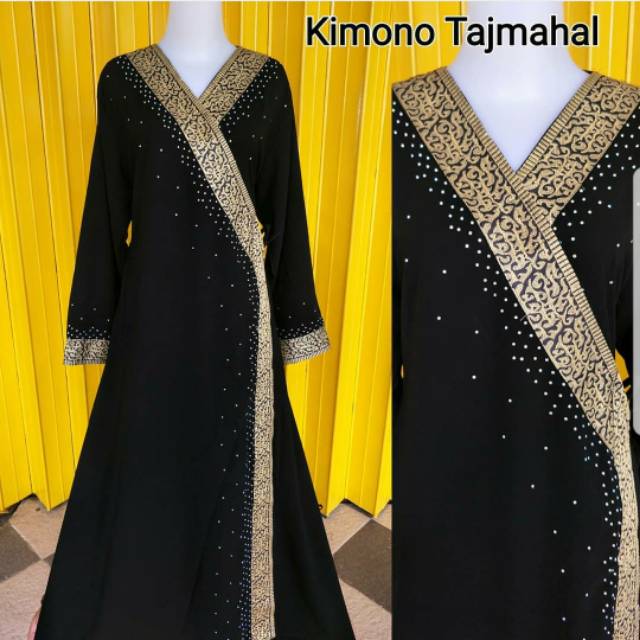 gamis busana wanita model kimono tajmahal