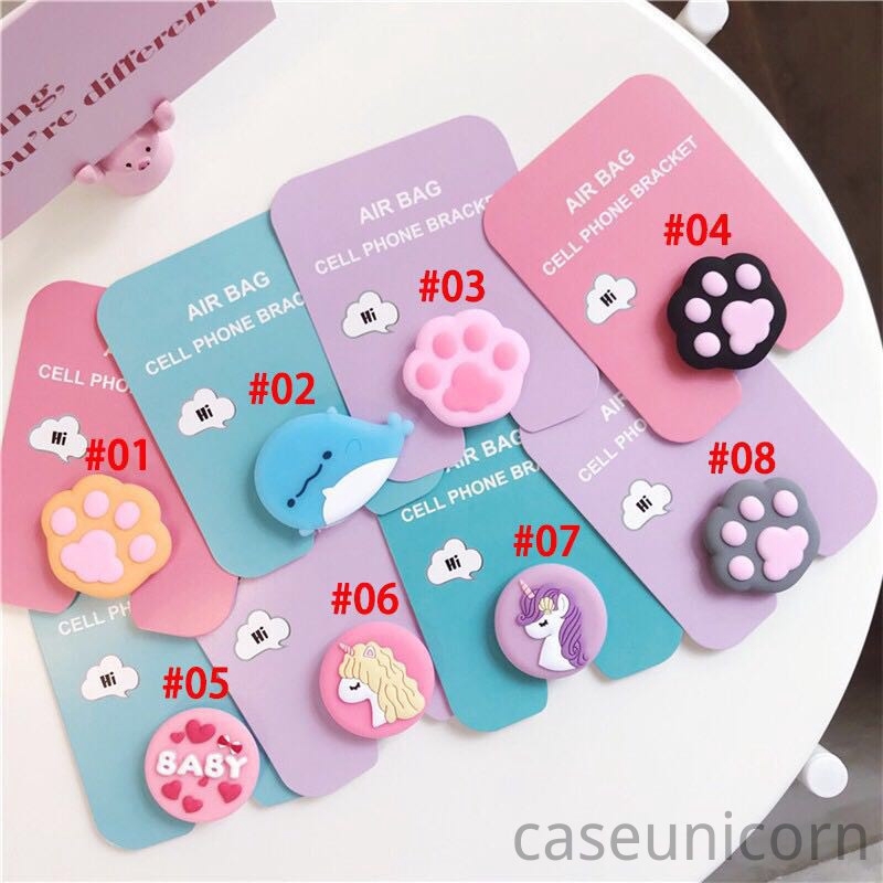 Popsocket Stand Holder 3D Lucu untuk iPhone / oppo / Samsung / Xiaomi / vivo