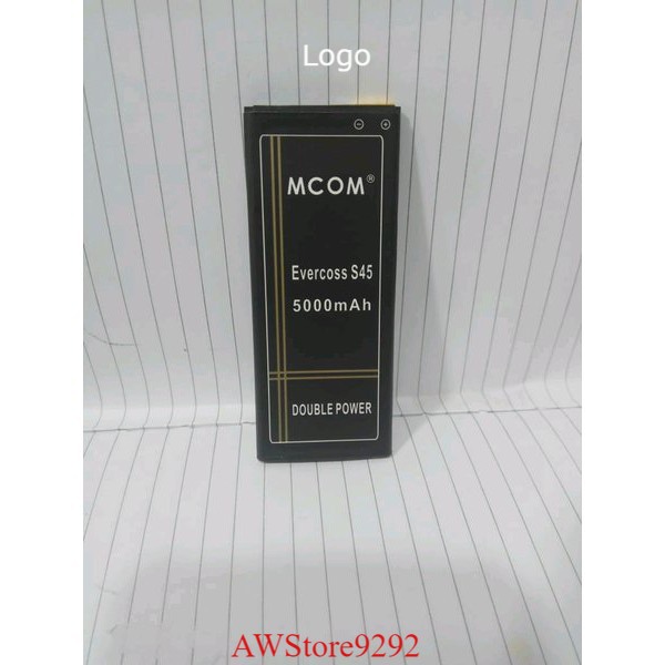 Mcom Battery Batre Baterai Double Power Mcom Evercoss S45 4G LTE