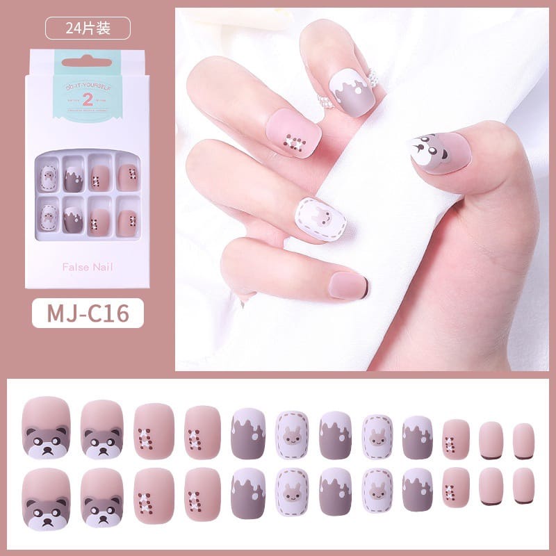 Kuku Palsu 24 pcs nail art korean style