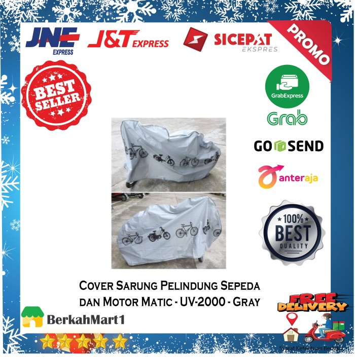 Diskon ?? Cover Sarung Pelindung / Penutup Sepeda Gunung, MTB, BMX, Mo