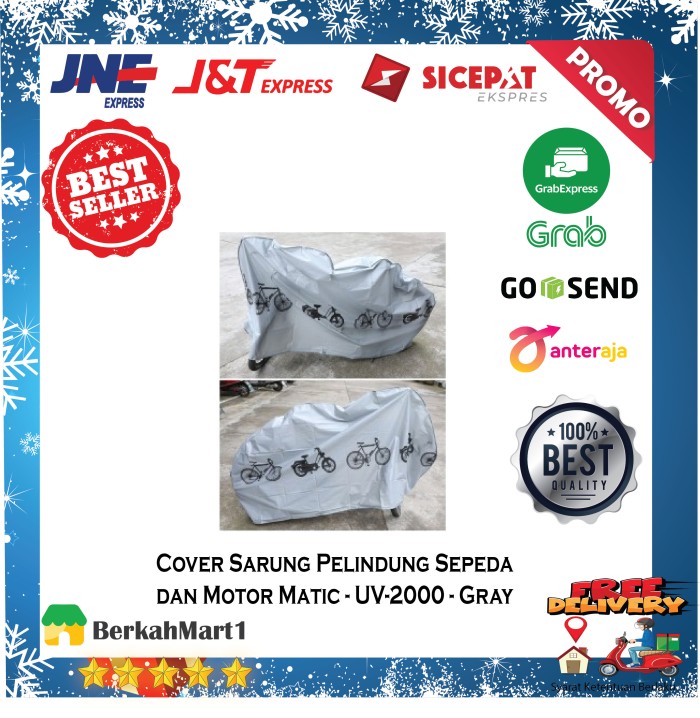 Diskon ?? Cover Sarung Pelindung / Penutup Sepeda Gunung, MTB, BMX, Mo