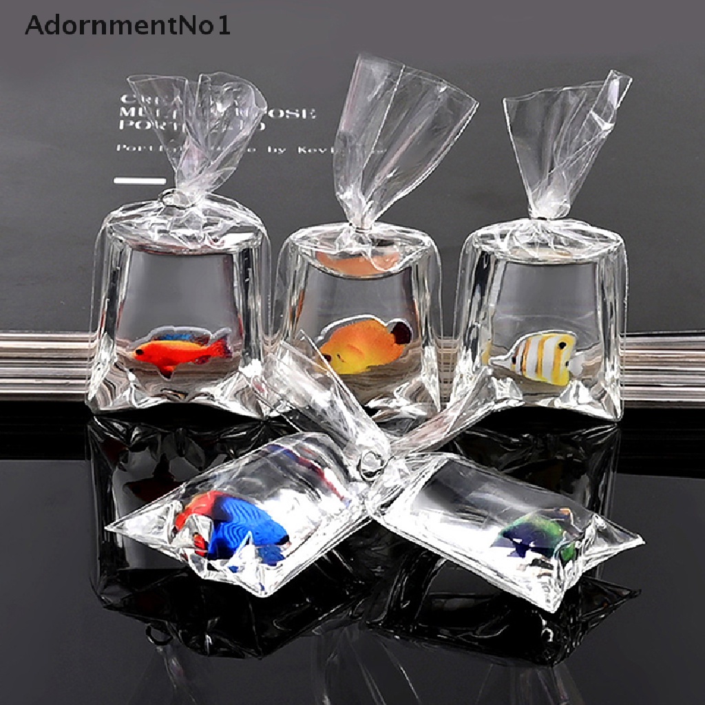 (AdornmentNo1) 10pcs Gantungan Kunci Bentuk Karang / Ikan Bahan Resin Charms Ocean