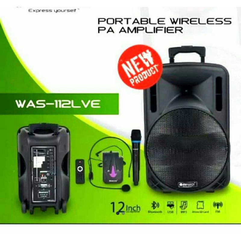 Speaker Portable Meeting Wireless Aiwa WAS 112 LVE (Original)