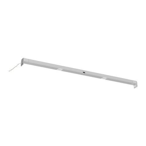 OMLOPP Strip lampu led untuk laci , warna aluminium, 56 cm