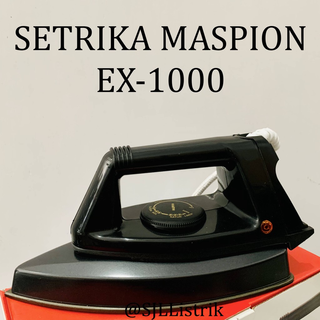 Maspion Ex 1000 Setrika Listrik Seterika Gosokan Pakaian Ex 1000 Shopee Indonesia