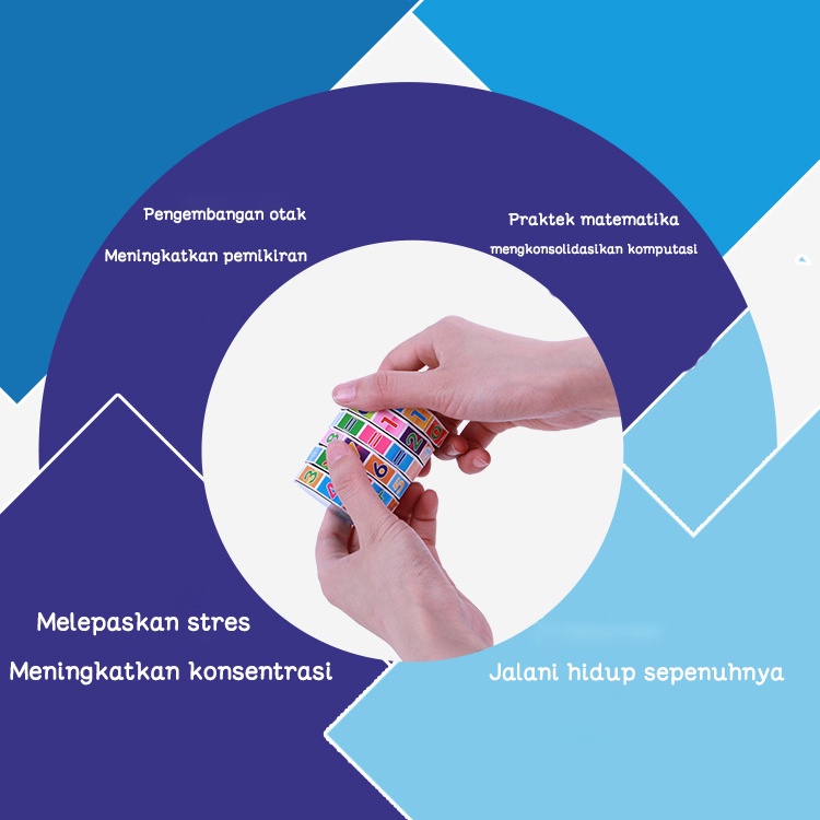 Rubik/Digital Rubik's Cube/Mainan anak/Mainan rubik/Mainan Edukasi Anak Rubik Kubus digital (B54)