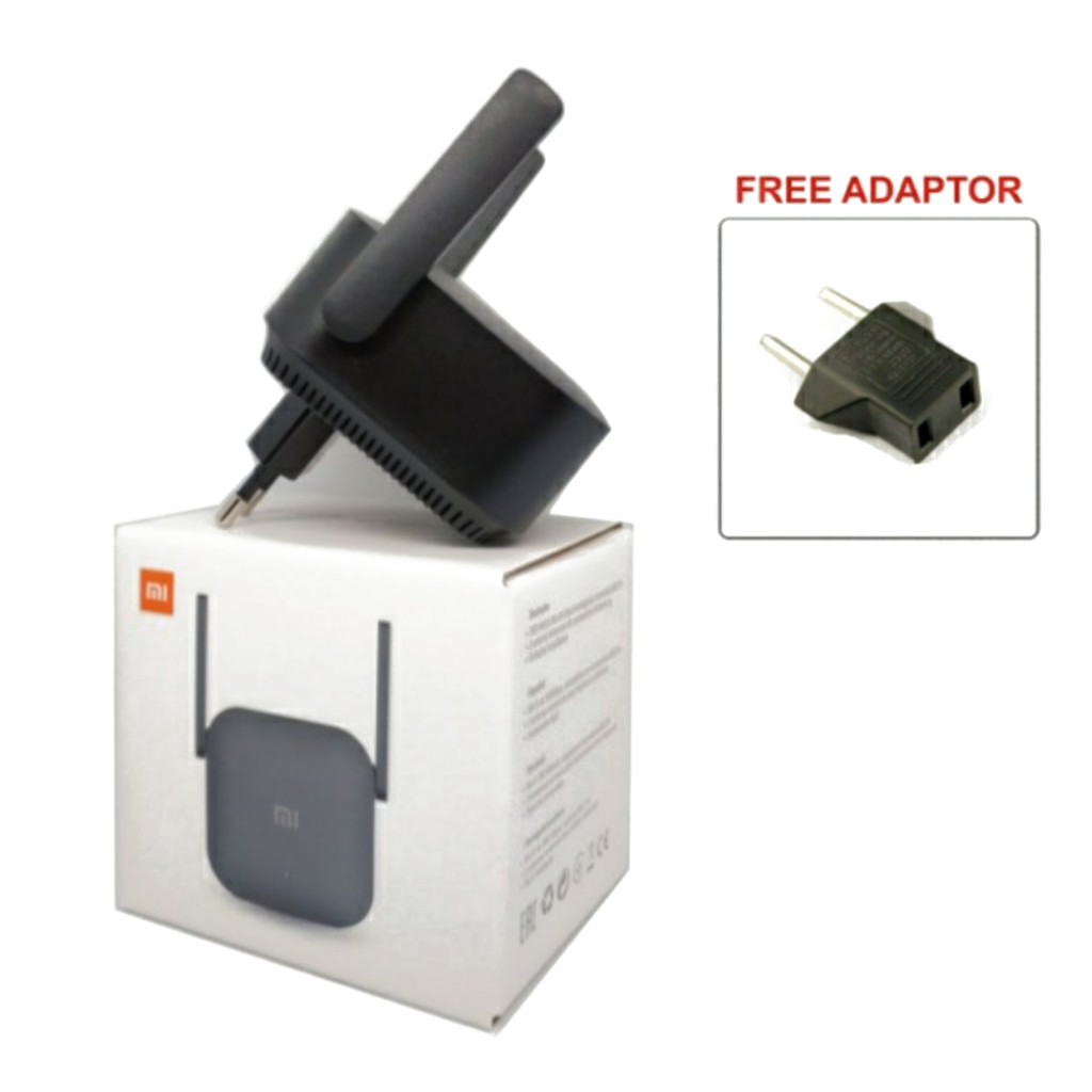 Wifi Extender Pro - Router Repeater WiFi Amplify 2 Antena 300mbps Pemancar Sinyal ( Colokan Indo )