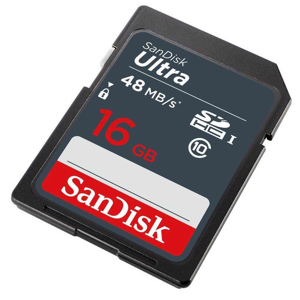 SanDisk Ultra SDHC/XC Card UHS-I Class 10 (48MB/s) - SDSDUNB