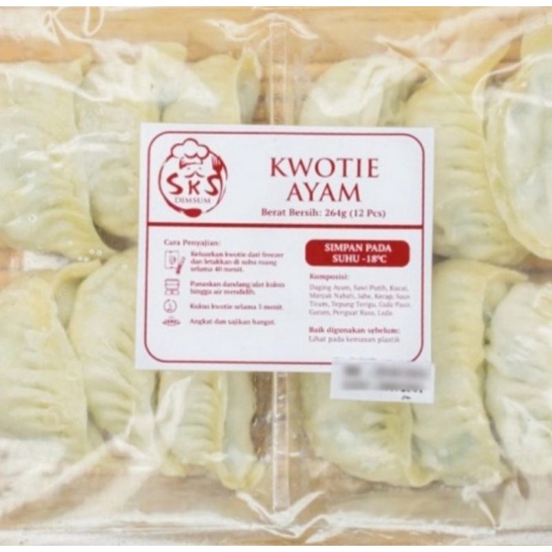 

Dimsum SKS Frozen - Kwotie Ayam isi 12 pcs