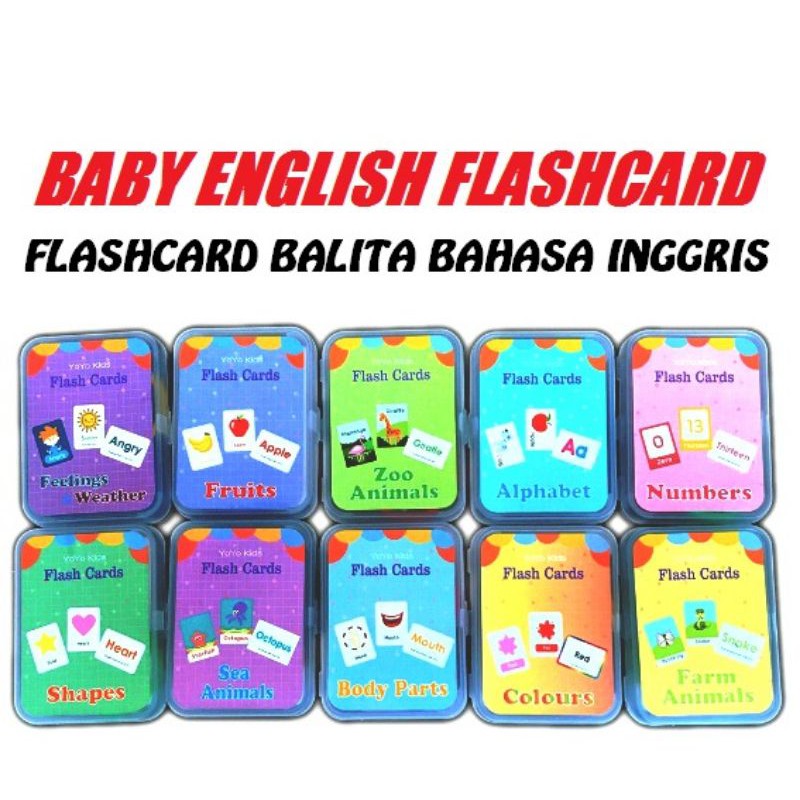 

FLASH CARD ENGLISH PLUS KOTAK (BOX) / INGGRIS ANAK