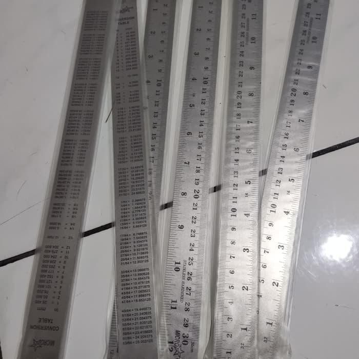 

PENGGARIS / GARISAN BESI STEEL RULER 30 CM TERLARIS!