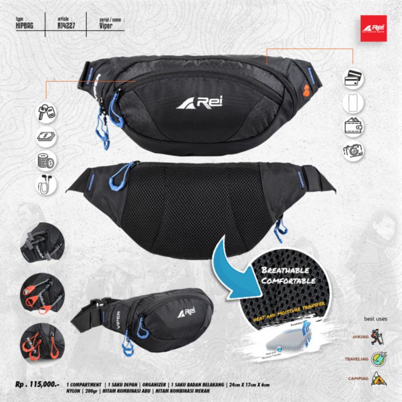 TAS PINGGANG + TAS SELEMPANG REI VIPER