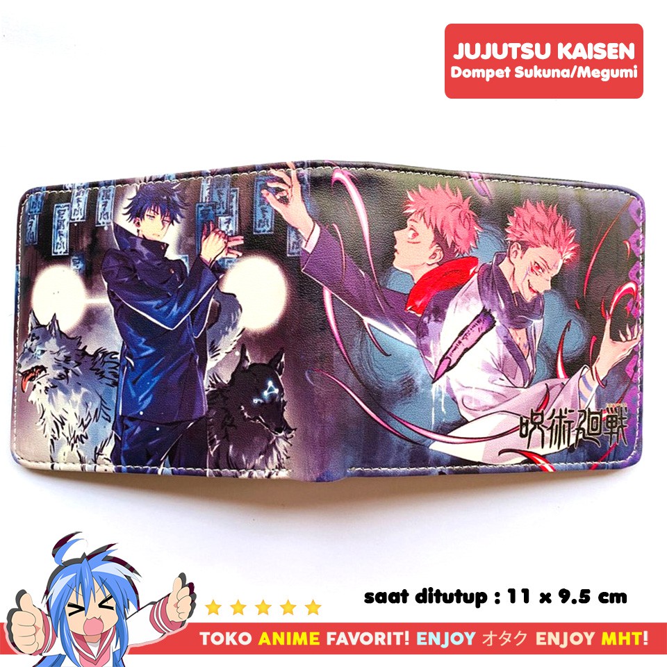 Dompet Anime Jujutsu Kaisen Ryomen Sukuna Itadori Yuji Fushiguro Megumi